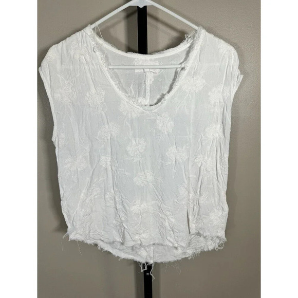 Dear John Pearled Ivory Floral Top Size Medium - Picture 1 of 6